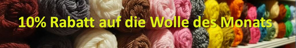 10% Rabatt auf Wolle des Monats