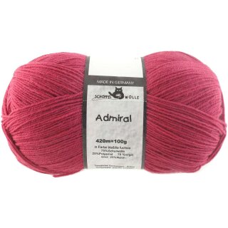 Admiral uni 1566 2681 Blasslila-Fuchsia von Schoppel Wolle