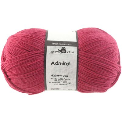 Admiral uni 1566 2681 Blasslila-Fuchsia von Schoppel Wolle