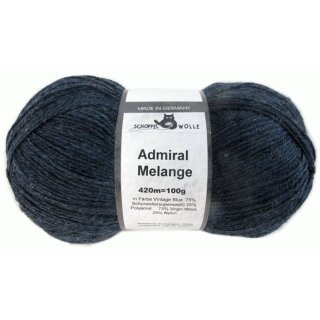 Admiral Melange 1566K 4488M Vintage Blue von Schoppel Wolle