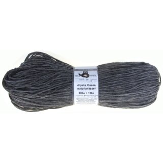 Alpaka Queen (natural colours) 1431 9755 Grau-Melange-Anthrazit von Schoppel Wolle