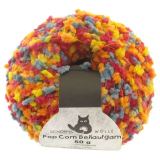 Pop Corn Beilaufgarn Blau-Gelb-Orange 1073 1683bedr von Schoppel Wolle