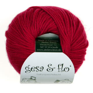 Gesa & Flo speichelechte Babywolle Wolle von Atelier Zitron türkis 11
