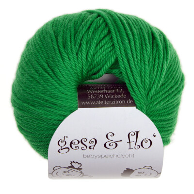 Gesa & Flo speichelechte Babywolle Wolle von Atelier Zitron türkis 11