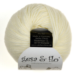Gesa & Flo speichelechte Babywolle Wolle von Atelier Zitron marine 12
