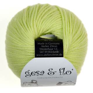 Gesa & Flo speichelechte Babywolle Wolle von Atelier Zitron marine 12