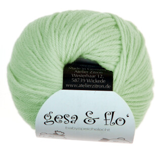 Gesa & Flo speichelechte Babywolle Wolle von Atelier Zitron marine 12