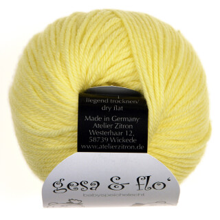 Gesa & Flo speichelechte Babywolle Wolle von Atelier Zitron marine 12