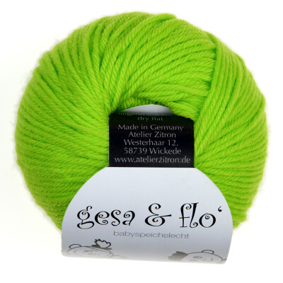 Gesa & Flo speichelechte Babywolle Wolle von Atelier Zitron marine 12