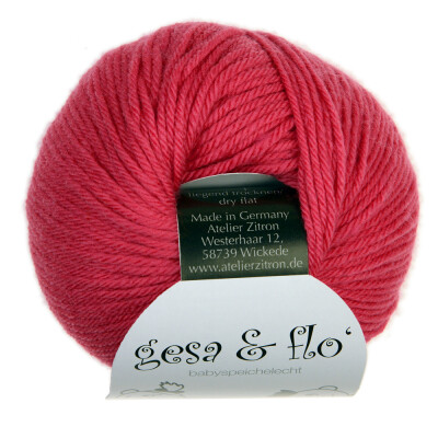 Gesa & Flo speichelechte Babywolle Wolle von Atelier Zitron marine 12