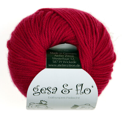 Gesa & Flo speichelechte Babywolle Wolle von Atelier Zitron marine 12
