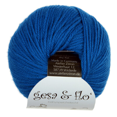 Gesa & Flo speichelechte Babywolle Wolle von Atelier Zitron marine 12