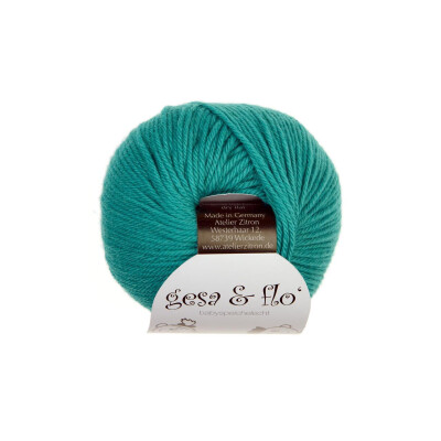 Gesa & Flo speichelechte Babywolle Wolle von Atelier Zitron marine 12