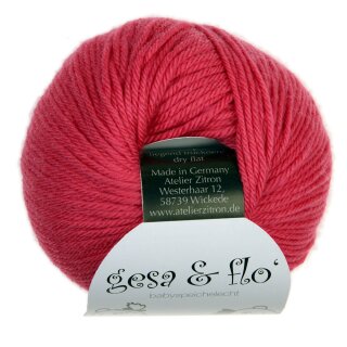 *Gesa & Flo speichelechte Babywolle Wolle von Atelier Zitron orange 13