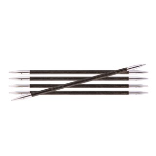 Doubple Pointed Needles 20cm / 8" Royale 4,50mm / US 7 Grey Onyx