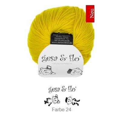 Gesa & Flo - the best babywool in the world 24 yellow