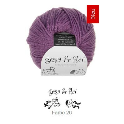 Gesa & Flo - the best babywool in the world 26 violett