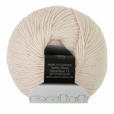 Echt Baumwolle 20 Creme von Atelier Zitron, zitron wolle, Wolle Zitron