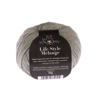 Life Style Mélange Hellgrau-meliert 1800 9250M von Schoppel Wolle
