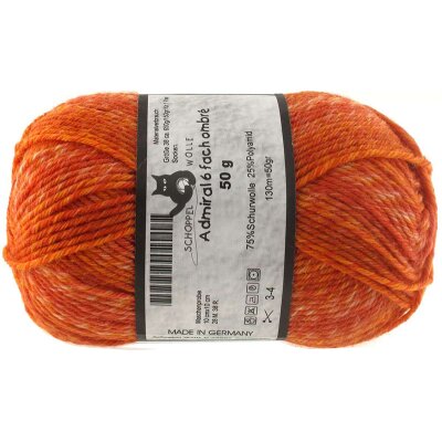 Admiral 6 fach ombré  von Schoppel Wolle