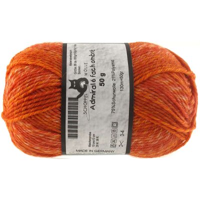 Admiral 6 fach ombré  von Schoppel Wolle