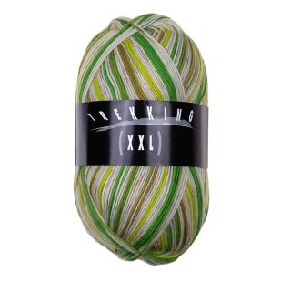 Trekking XXL Sockenwolle 4-fach 728 weiß-grüntöne von Atelier Zitron, zitron wolle, Wolle Zitron