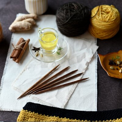 Double Pointed Needles Ginger 6" Strumpfstricknadeln...