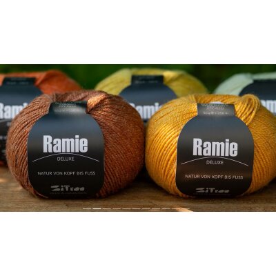 Ramie DELUXE Wolle von Atelier Zitron 411 smaragdgrün