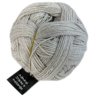 Admiral Stärke 6 Melange 1377Top 9220m Hellgrau Melange von Schoppel Wolle