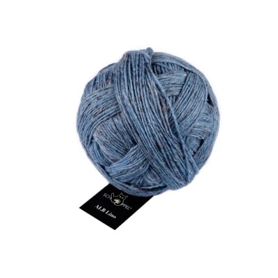 ALB Lino 1497 4201M Blau Mélange von Schoppel Wolle