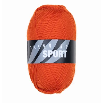 Trekking Sport Sockenwolle uni 4-fädig 1510 orange