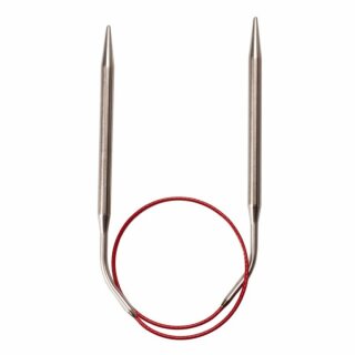 Rundstricknadel KNIT RED Edelstahl (Länge: 30 cm - Stärke: 2,25 mm)