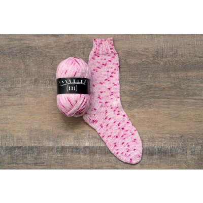 Trekking XXL Sockenwolle 4-fach 805 rosa-weiß von...