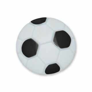 Kinderknopf Fußball, schwarz-weiß, 18mm