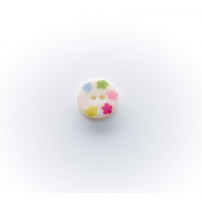 Kinderknopf "Blümchen", 2-loch, 15mm
