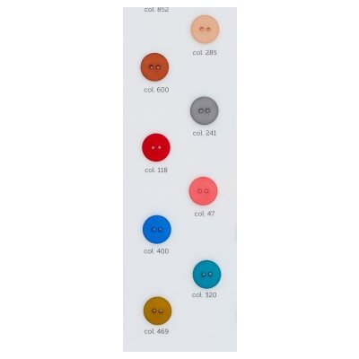 Nylon-Knopf, matt, 2-loch