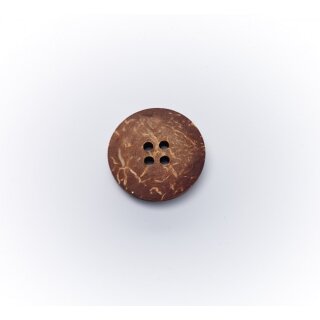 Knopf, echt Kokosnuß, dunkel, 18mm,