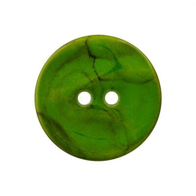 Knopf Polyester gefärbt, 2-loch, 23mm Grün Gras 33