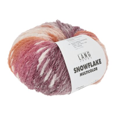 SNOWFLAKE MULTICOLOR - LACHS/ROSA/LILA von Lang Yarns