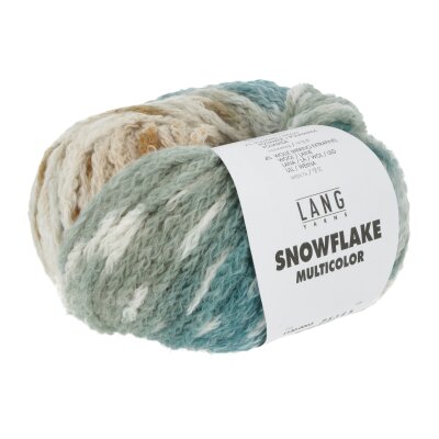 SNOWFLAKE MULTICOLOR - PETROL/BRAUN/OFFWHITE von Lang Yarns