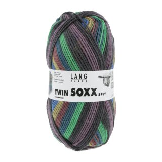 TWIN SOXX 8-FACH/PLY - BLAU/HELLBRAUN 1133 KRISTIANSA von Lang Yarns