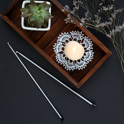 Tunesische Häkelnadel Aluminium