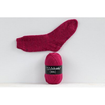 Trekking XXL 4-fach Tweed Wolle von Atelier Zitron 312 pink