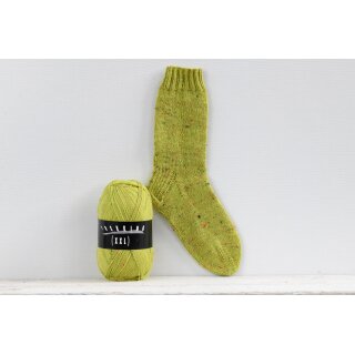 Trekking XXL 4-fach Tweed Wolle von Atelier Zitron 315 gelbgrün