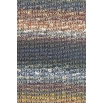 MAGNOLIA Wolle von Lang Yarns COGNAC/JEANS/PETROL 0008