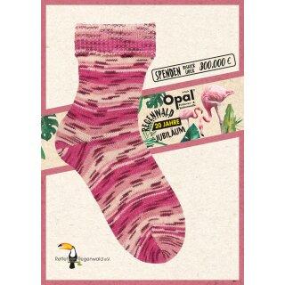 Regenwald Jubiläum 20 - Wolle von OPAL Flamingo 1207