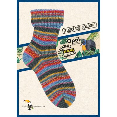 Regenwald Jubiläum 20 - Wolle von OPAL Zorro 5145
