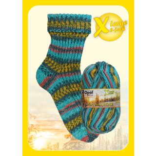 Xlarge Wintersonne 8-fach - Wolle von Opal Glücksmoment 30