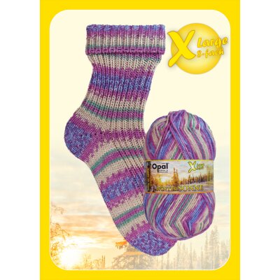 Xlarge Wintersonne 8-fach - Wolle von Opal Winterduft 31