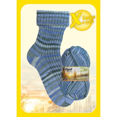 Xlarge Wintersonne 8-fach - Wolle von Opal Flockentanz 33